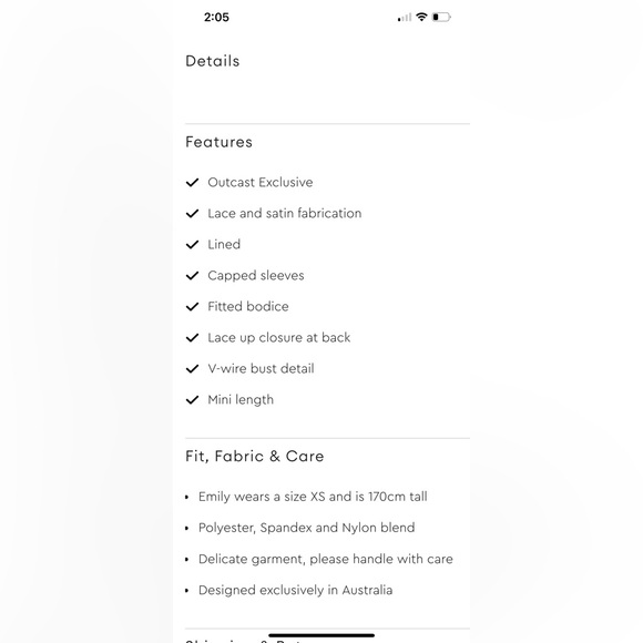 Outcast DELTA Mini Dress White Lace Tie Back NWT Size Small - Picture 16 of 16